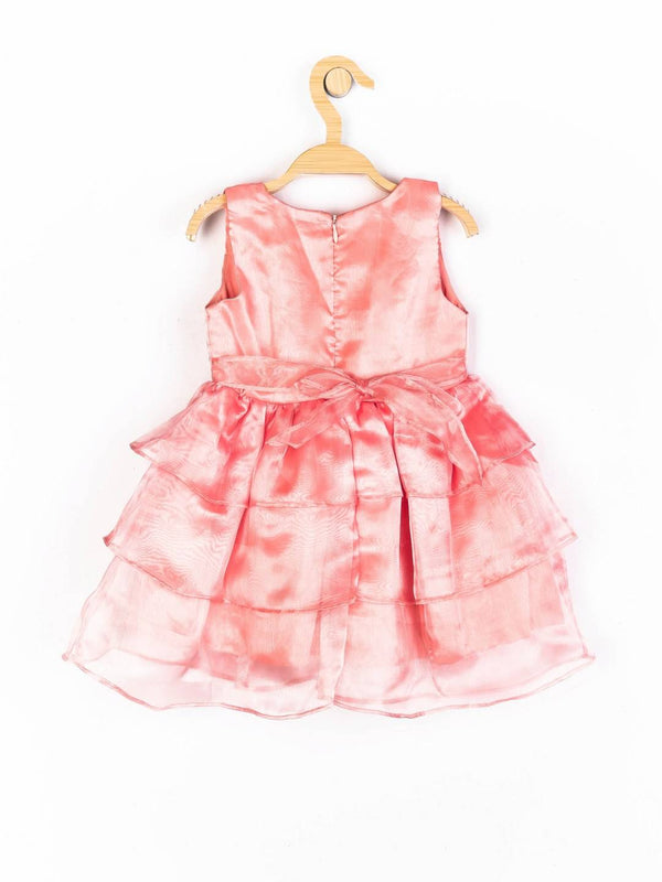 Peppermint Girls Peach Regular Dress 12913 2