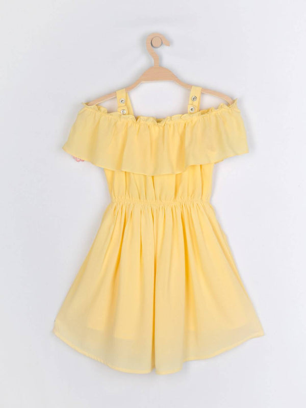 Peppermint Girls Yellow Gold Regular Dress 12917 2