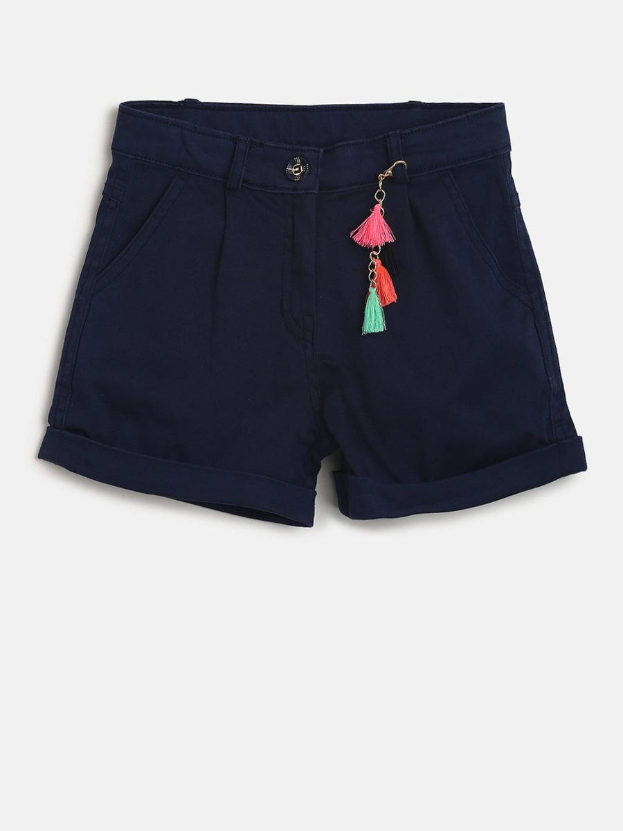 Girls Navy Blue Bio Finish Short 12925 | Peppermint