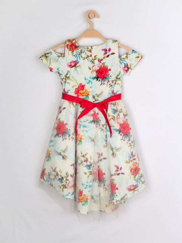 Peppermint Girls Assorted Printed Dress With Belt 12928 2
