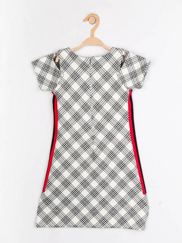 Peppermint Girls Off White Printed Dress 12937 2