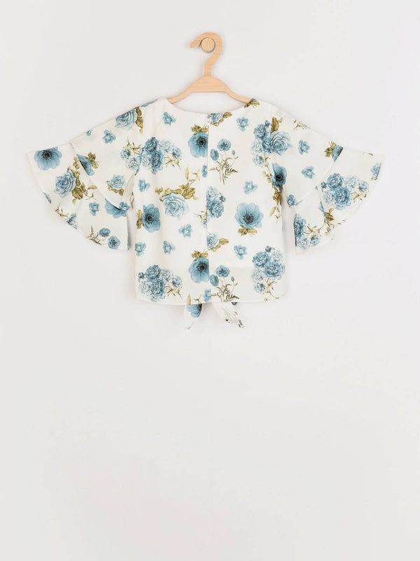 Peppermint Girls Off White Printed Top 12502 2