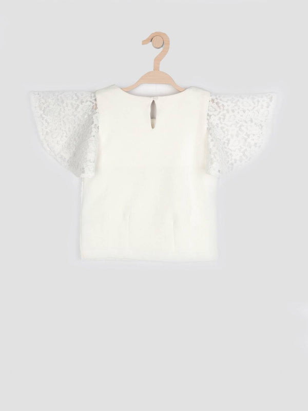 Peppermint Girls Off White Regular Top 12737 2