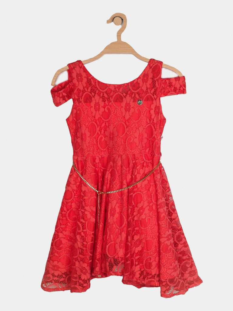 Peppermint Girls Assorted Net Dress With Belt 12645 1
