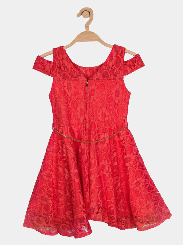 Peppermint Girls Assorted Net Dress With Belt 12645 2