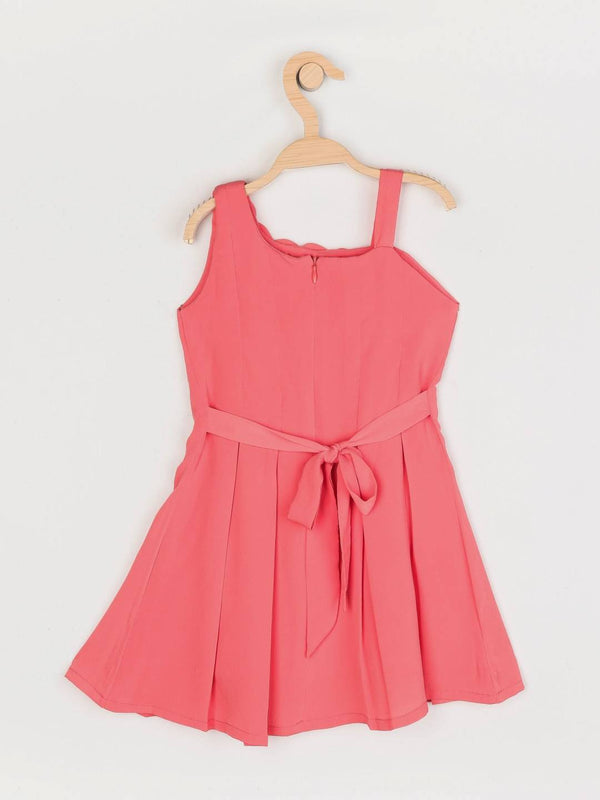 Peppermint Girls Peach Regular Dress 12327 2