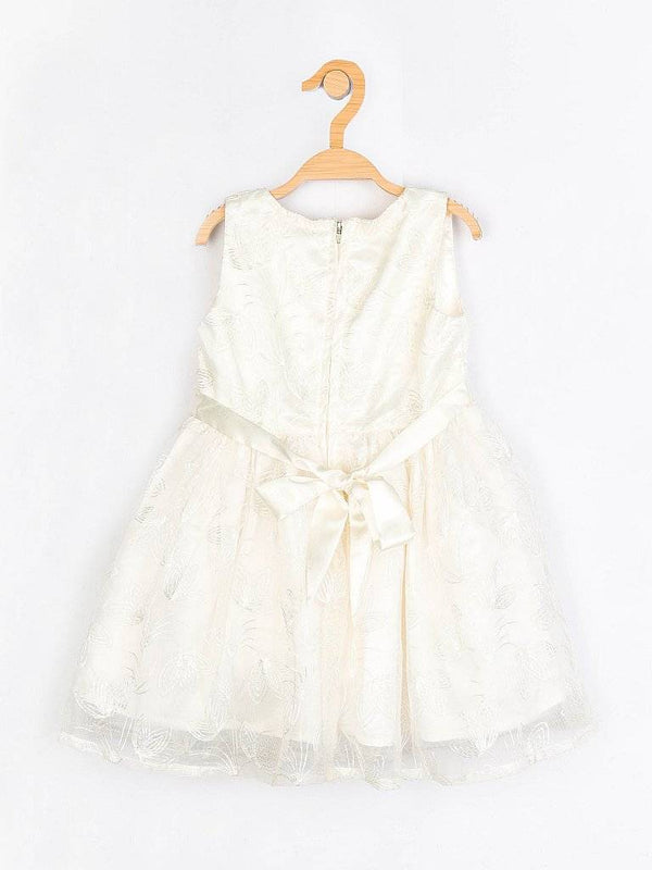 Peppermint Girls Off White Regular Dress 12291 2
