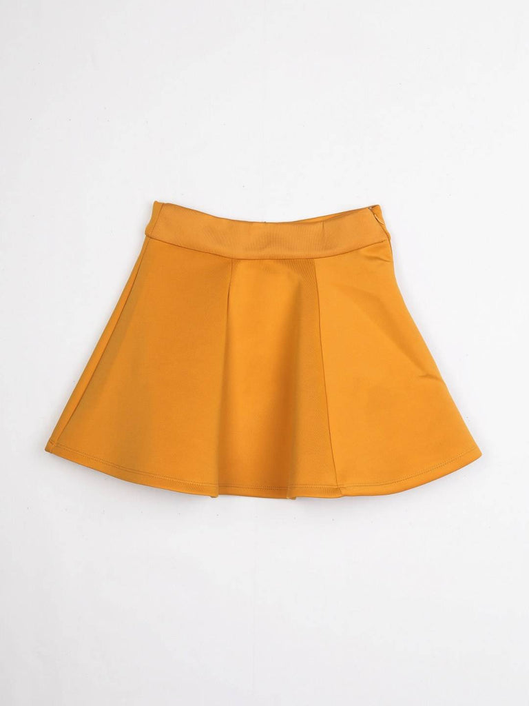 Girls Mustard Regular Skirt 12667