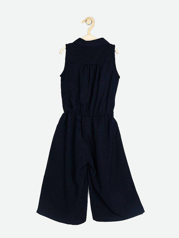 Peppermint Girls Navy Blue Regular Jumpsuit 12633 2