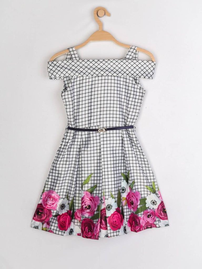 Peppermint Girls Assorted Printed Dress With Belt 12989 1