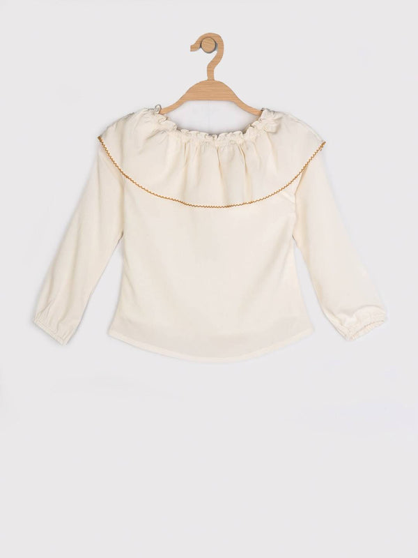 Peppermint Girls Off White Regular Top 12653 2