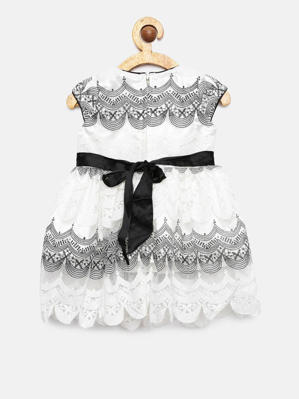 Peppermint Girls Off White Regular Dress Shrug With Legging 12283 2